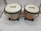 Rock Jam 7    8  Bongo Drum Set Wood With Metal Frame  Euc
