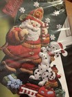 Bucilla  86107 Fireman Santa 18  Felt Christmas Stocking Kit Dalmation Dog Puppy