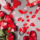 200pcs Valentine Heart Confetti Big Hearts Lips Red Love Wedding Table Decor