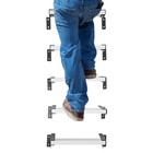 Wall Mounted Ladder Window Well Egress Ladde  Adjustable Fire Emergency Escape