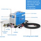 Hf Non-touch Pilot Arc Plasma Cutter cutting Machine 55a 110 220v 1 2  Clean Cut