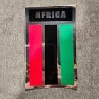 1971 Original  black Ghost  Decal Bumper Sticker On Foil Africa Red Green Black