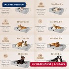 Eheyciga Orthopedic Dog Beds Large Sized Dog  Waterproof Memory Foam Pet Bed Wit