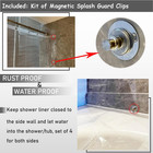 74 Inch Clear Shower Curtain Liner With Magnets   Clips Heavy Duty 72x74