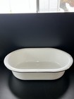Large Vintage Basin Porcelain With Black Trim 28 5 By 18 5 Inches