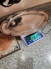 Rare Large Hand Hammered 900 Coin Silver Oval Tray B hnos Bogota Not Sterling
