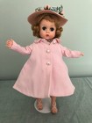 1950 s Madame Alexander Lissy Doll 11  Pretty Pink Coat Outfit Flowers Hat