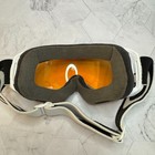 Oakley Splice Snowboarding Skiing White Goggles Pink Orange Lens In Euc