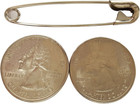 Extra Large 2  Safety Pins - Heavy Duty  Industrial Strength  Nickel