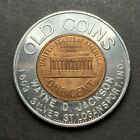 1962-d Encased Lincoln Cent Lucky Penny  Old Coins  Wayne D  Jackson