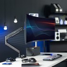 Vivo Black Mechanical Arm Computer Monitor Desk Mount  Fits Ultrawides Up To 49 