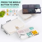 3 Mixed Colors Portable Pill Organizer  6 3 Count  mixed Colors    mixed 