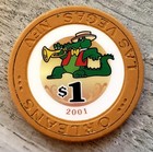  1 Orleans 2001 Casino Chip - Las Vegas  Nevada