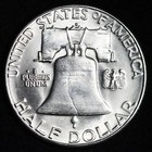 Gem Bu Uncirculated Unc Ms 1954-s Silver Franklin Half Dollar  brilliant Luster
