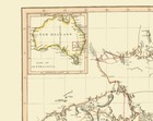 Historic Map - New South Wales Australia - Thomson 1821 - 23 X 29