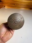 Antique C1900 Steel Potato Masher Twisted Handle Concentric Rings Primitive