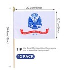 12pcs Small 1775 United State Army Flags On Wooden Stick Mini Army Military 