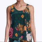 086 Johnny Was Roselynn Silk Floral Print Tank Top  large  Euc 