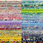 50 Pcs 10  X 10  Pre-cut Floral Cotton Fabric Squares - Ideal For Quilting   Diy