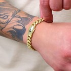 10k Yellow Gold Miami Cuban 9mm Monaco Chain Bracelet Mens Womens 6  7  8  9 