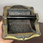 Vtg Amerock Carriage House Wall Recessed Brass Toilet Paper Roll Holder 9049-2