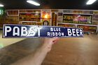 Rare Pabst Blue Ribbon Beer Milwaukee Wisconsin Porcelain Metal Dealer Bar Sign