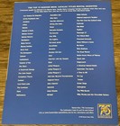 Warner Bros 75th Year Original 90s Rental Movie Press Kit Sheet 8 5x11    Jd Ap