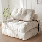 Maxyoyo 8  Folding Sofa Bed  Adult Convertible Floor Sofa With Pillows