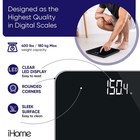 Ihome Digital Battery Powered Bathroom Scale Fit  black 397 Lbs Capacity 