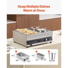 Commercial Soup Warmer Soup Station With 2-pot   3-pan Kettle Warmer Steam Table
