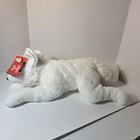 Fao Schwarz Arctic Fox Plush Stuffed Animal White Faux Fur 18 Inch Toy