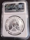 2019 W Eagle  1  Enhanced Reverse Pf  U s  Set  American Silver Eagle  Ngc Pf70