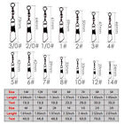 50 100pcs Fishing Barrel Swivel With Interlock Snap Fishing Swivel Size 14 -3 0