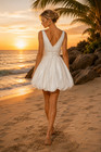 Alfred Angelo Perfect Wedding Dress 8 Short White Satin Off Shoulder Crystals