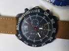 Men s Watch Lot Of 3  Skeleton Dial  Chronograph  Blue Dial  Leather steel