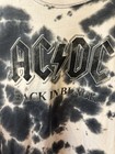 Ac dc Back In Black Tie-dye Long Sleeve Shirt Size L Rock   Pop Music