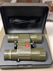 Vintage Leica Leitz Wetzlar Trinovid 7x35 Ba Olive Green Binoculars W  Case