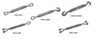 Forged  Hot Dipped Galvanized Open Turnbuckles  Imported