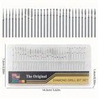 30pcs Diamond Burr Nail Drill Bits Set Milling Cutter Manicure Grinding Tools Ki