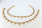 Indian Gold Plated Payal Foot Designer Chain Anklet Set Ethnic Fashion Jewelry