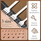  10pcs Leather Stitching Punch  Hole Punch Set Diamond Stitching Chisel Set  