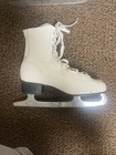 White Figure Skates Womens Size 7 Lace-up Pair For Ice Skating