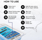 Iron-on Ski snowboard nordic cross-country Wax  140g  Cold Temp  Long-lasting  S
