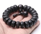 New Hot Tibetan Buddhist Male Om Mani Padme Hum Bracelet Wood Mala Prayer Beads