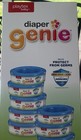 Playtex Baby Diaper Genie Newborn 4 Pack Refills Unscented Max Odor Control