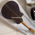In Stock Natural Solid Spruce Top Acoustic Electric Guitar Ebony Fingerboard