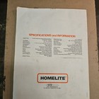  Homelite Super 2 Chain Saw Owners Manual Operator Manual