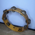 Vintage 10    Ludwig Wood Shell Tambourine     Hand Percussion Musical Instrument