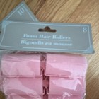 Pink Flexible Foam Hair Rollers  8 Count  Standard  Unisex  All Hair Types