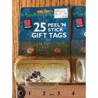 Vintage Disney Mickey Mouse Christmas Gift Tags 2 Packs 50 Peel N Stick Labels